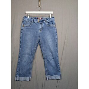 Angel Women's Jeans Bootcut Cuffed Hems Size 8